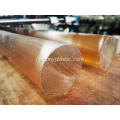 Amber transparant fêste materiaal polysulstienboerd rod